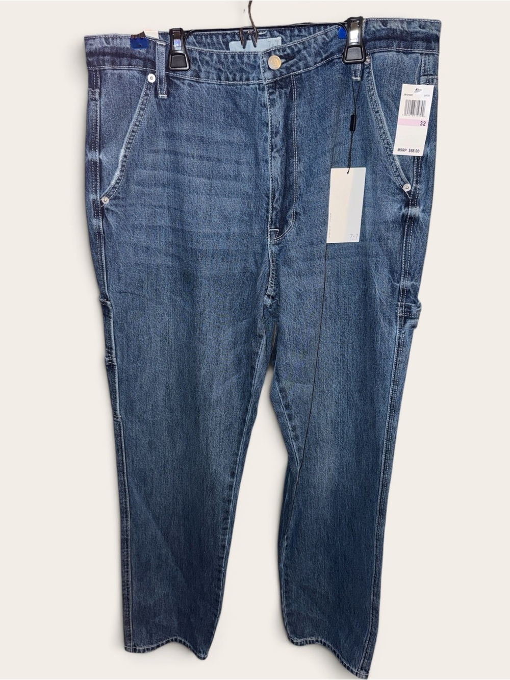 7 For All Mankind Women’s SZ 32 Carpenter Style - Medium Blue Denim